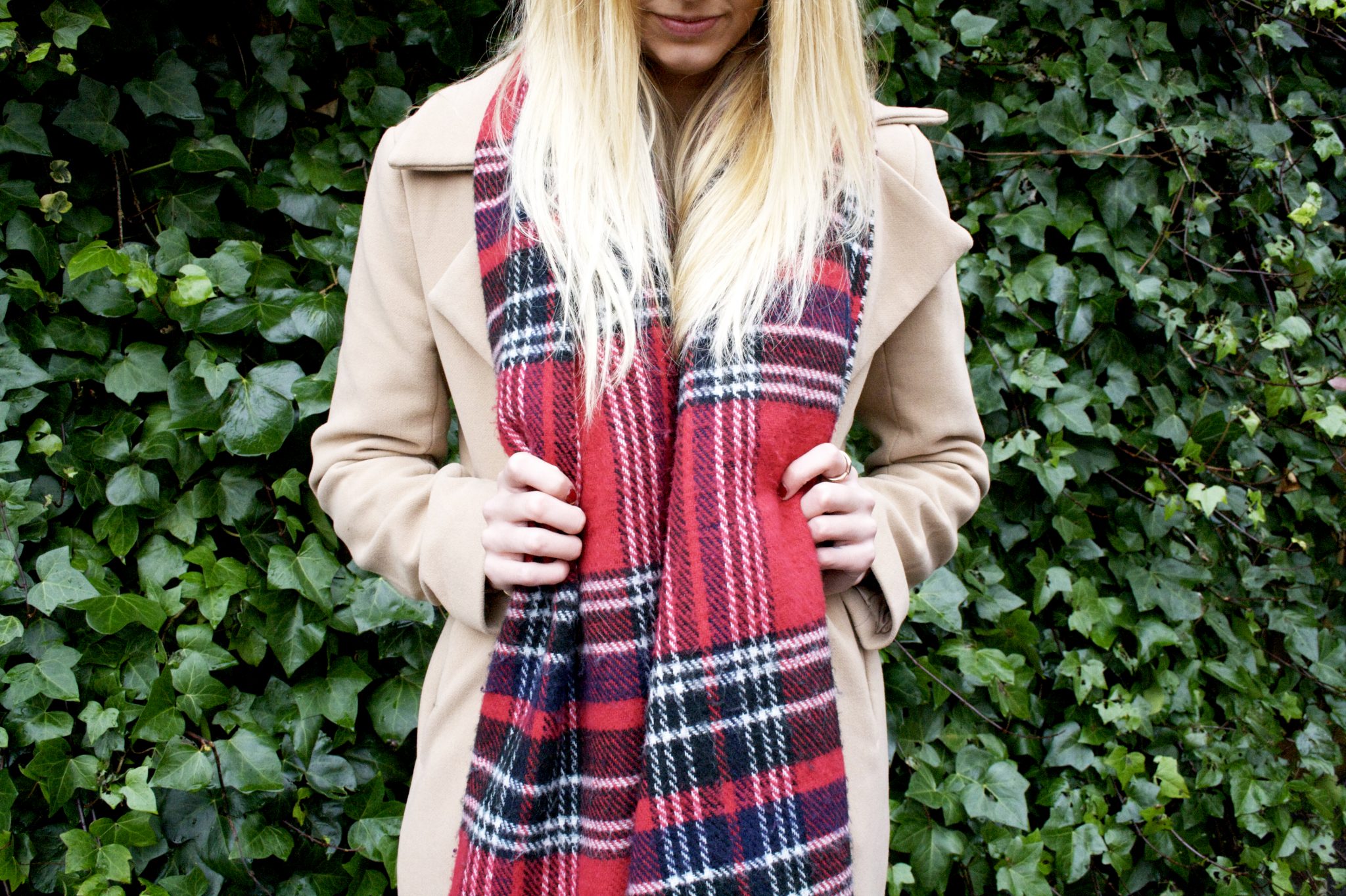 Missguided camel waterfall coat, primark blanket scarf, blonde hair. Manchester based lifestyle and fashion blogger. blog
