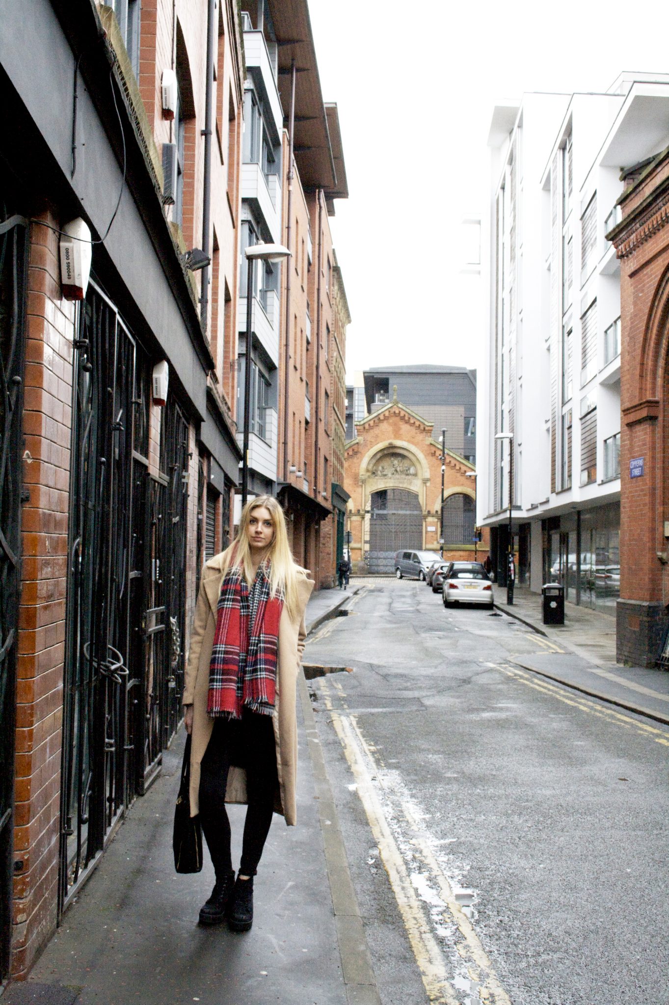 Fashion and lifestyle blog Manchester, Missguided waterfall jacket, blanket scarf, New Look boots.