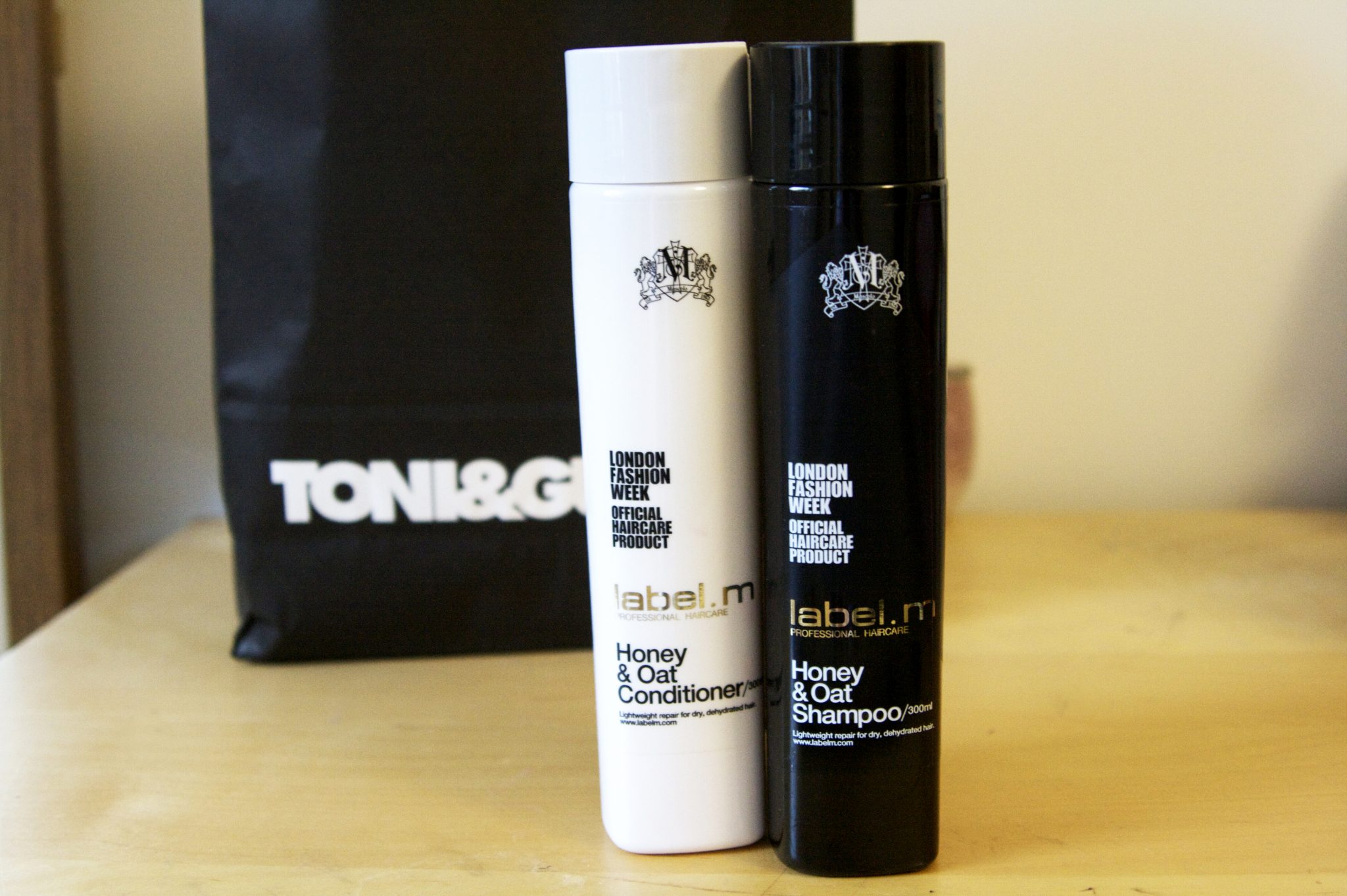 Toni and Guy Label M hair styling and hair care products. Official hair care for London Fashion Week. Volume Foam, honey and oat shampoo conditioner, hair perfume, texturising volume spray. Manchester fashion and lifestyle blog.