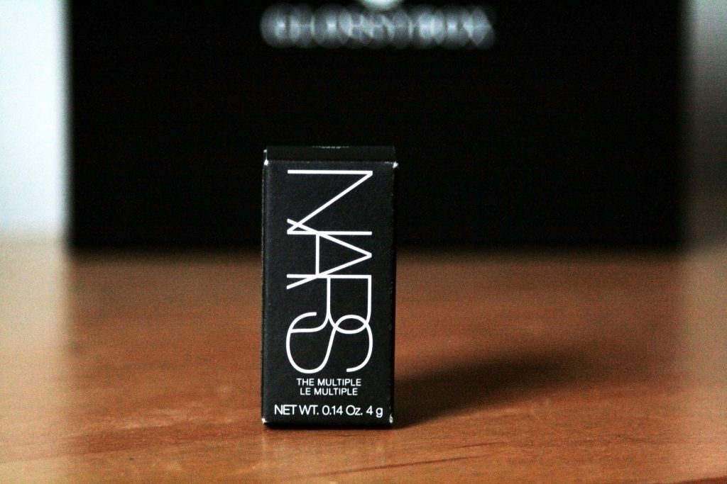 Manchester based fashion and lifestyle blog. Nars x Glossybox review. The Multi stick, Orgasm blush, audacious mascara, black moon eyeliner, Rikugien satin lip pencil.