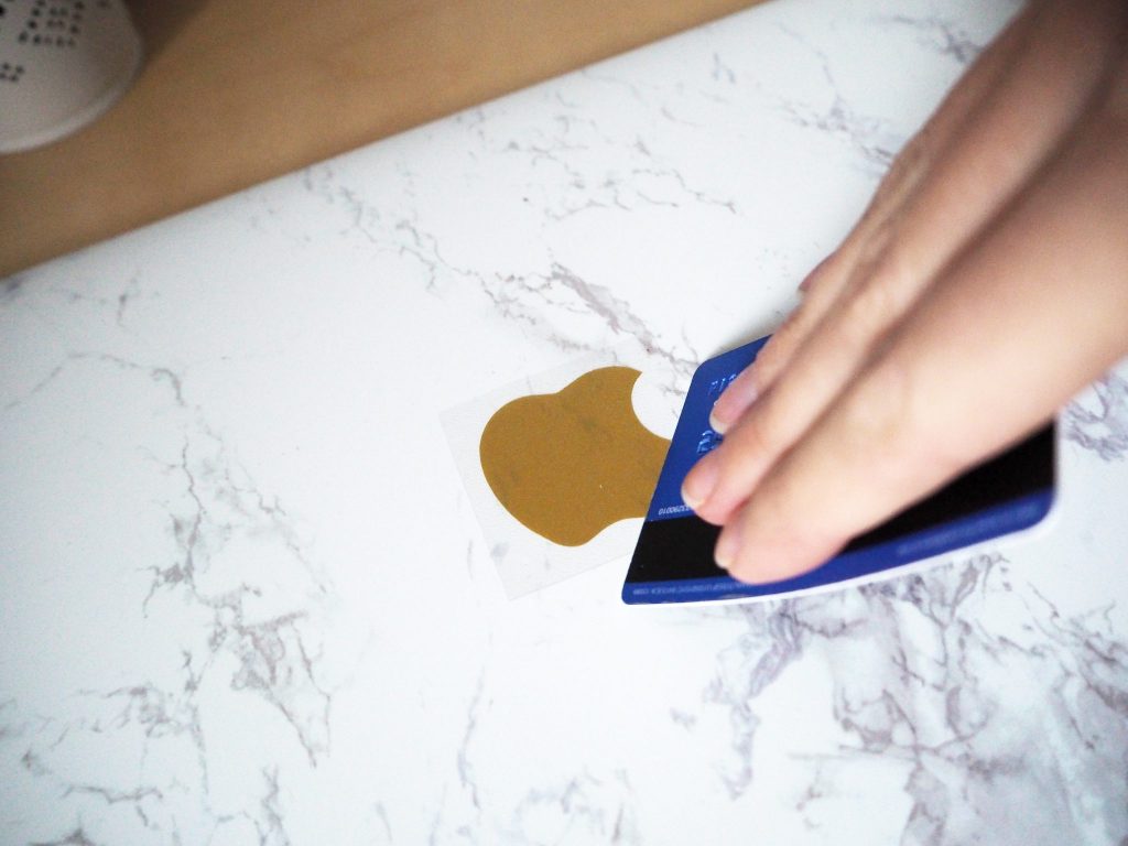 Marble and gold macbook cover - DIY for under £20