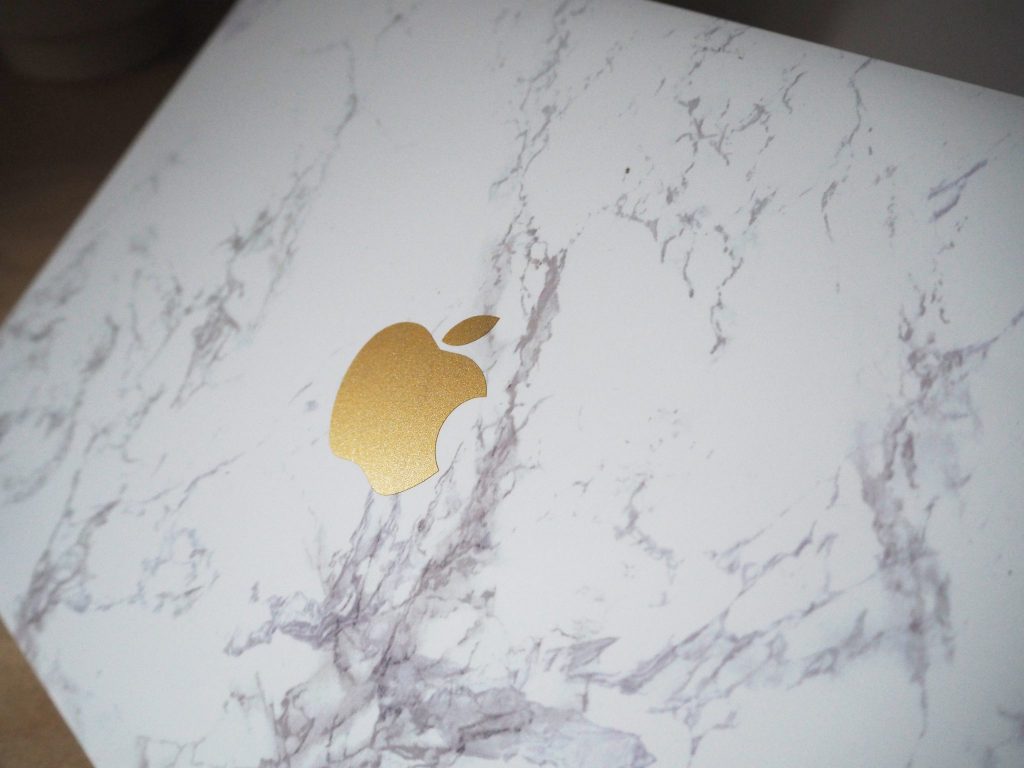 Marble and gold macbook cover - DIY for under £20