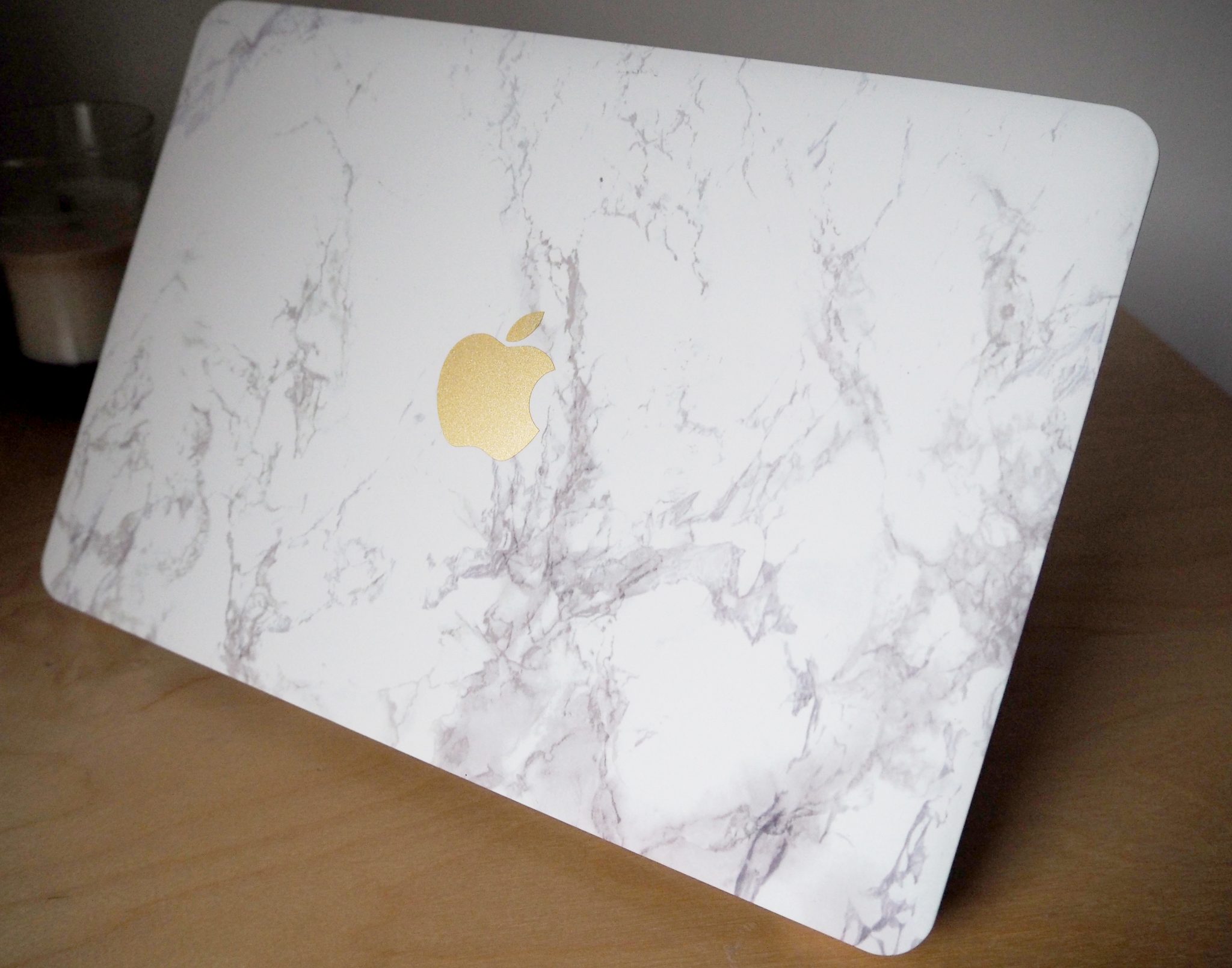 Marble and gold macbook cover - DIY for under £20