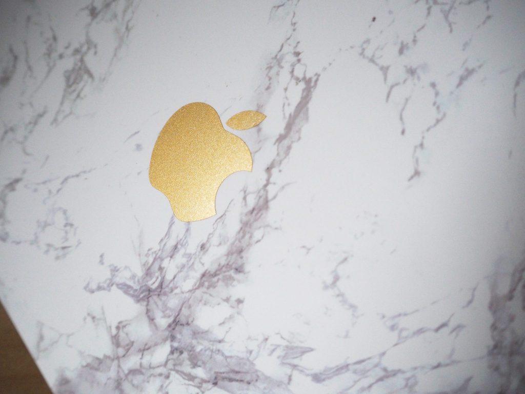 Marble and gold macbook cover - DIY for under £20