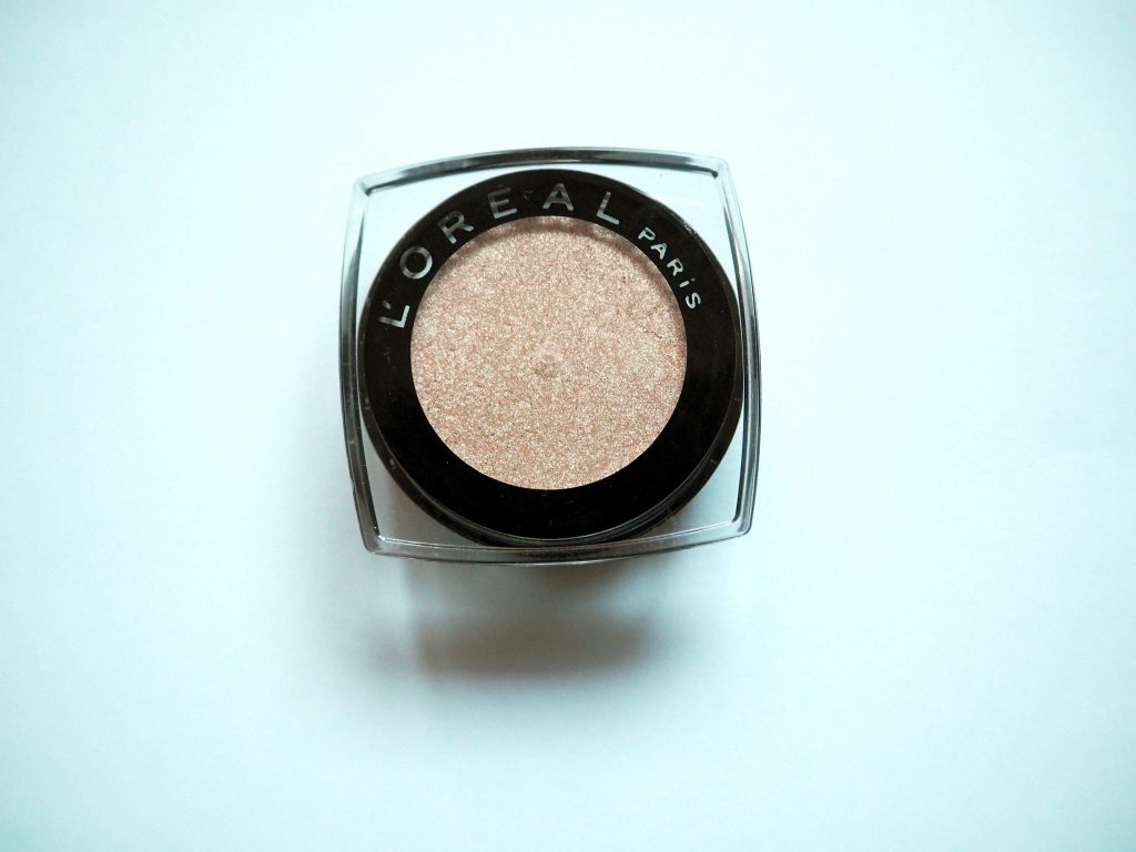 Becca x Jaclyn Hill Champagne Pop Dupe - L'Oreal Infallible eyeshadow in Hourglass Beige