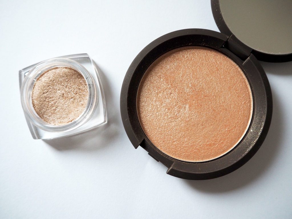 Becca x Jaclyn Hill Champagne Pop Dupe - L'Oreal Infallible eyeshadow in Hourglass Beige