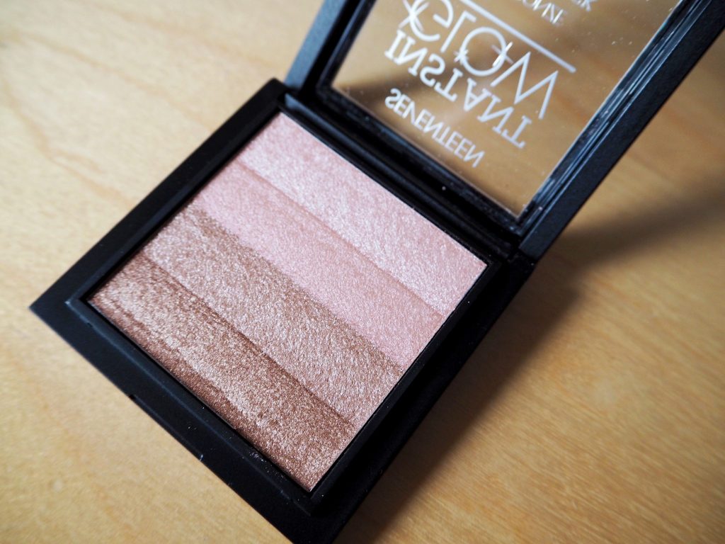 Seventeen Instant Glow Highlighter Palette - Bobbi Brown Shimmer Brick Dupe