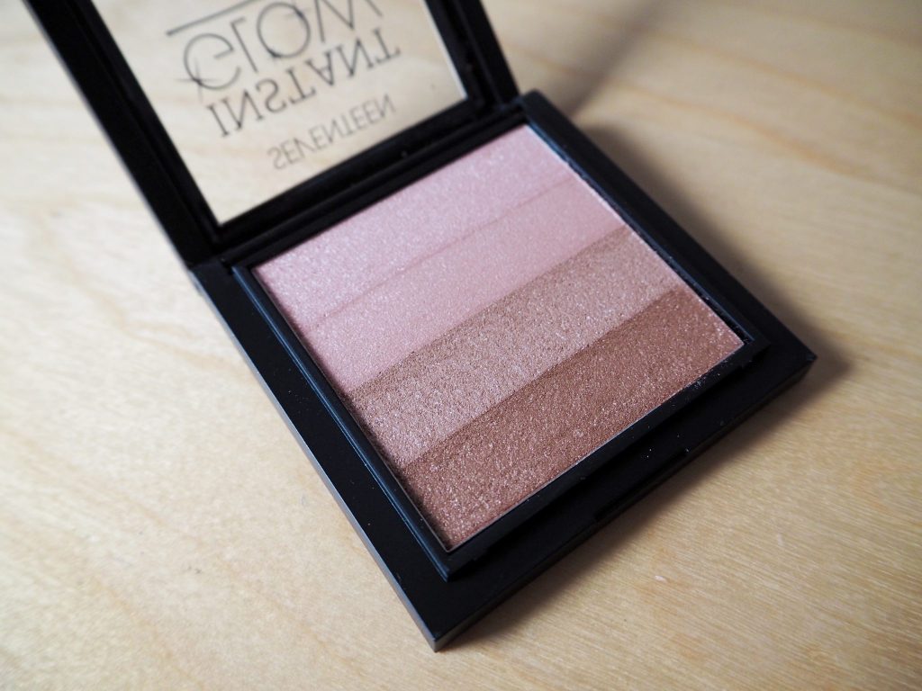 Seventeen Instant Glow Highlighter Palette - Bobbi Brown Shimmer Brick Dupe