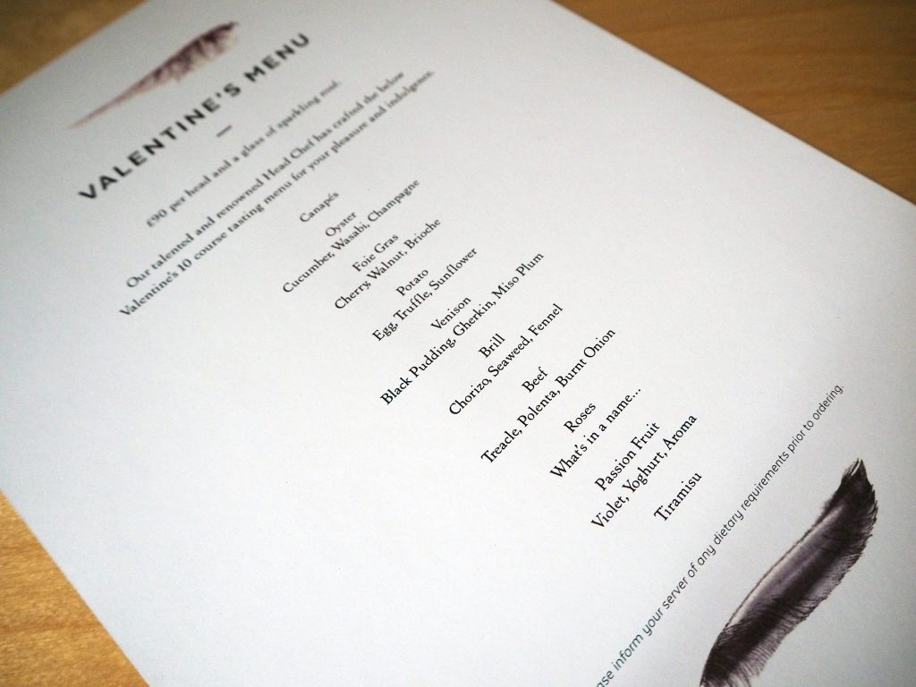 Manchester Restaurant Review - Quill Tasting Menu