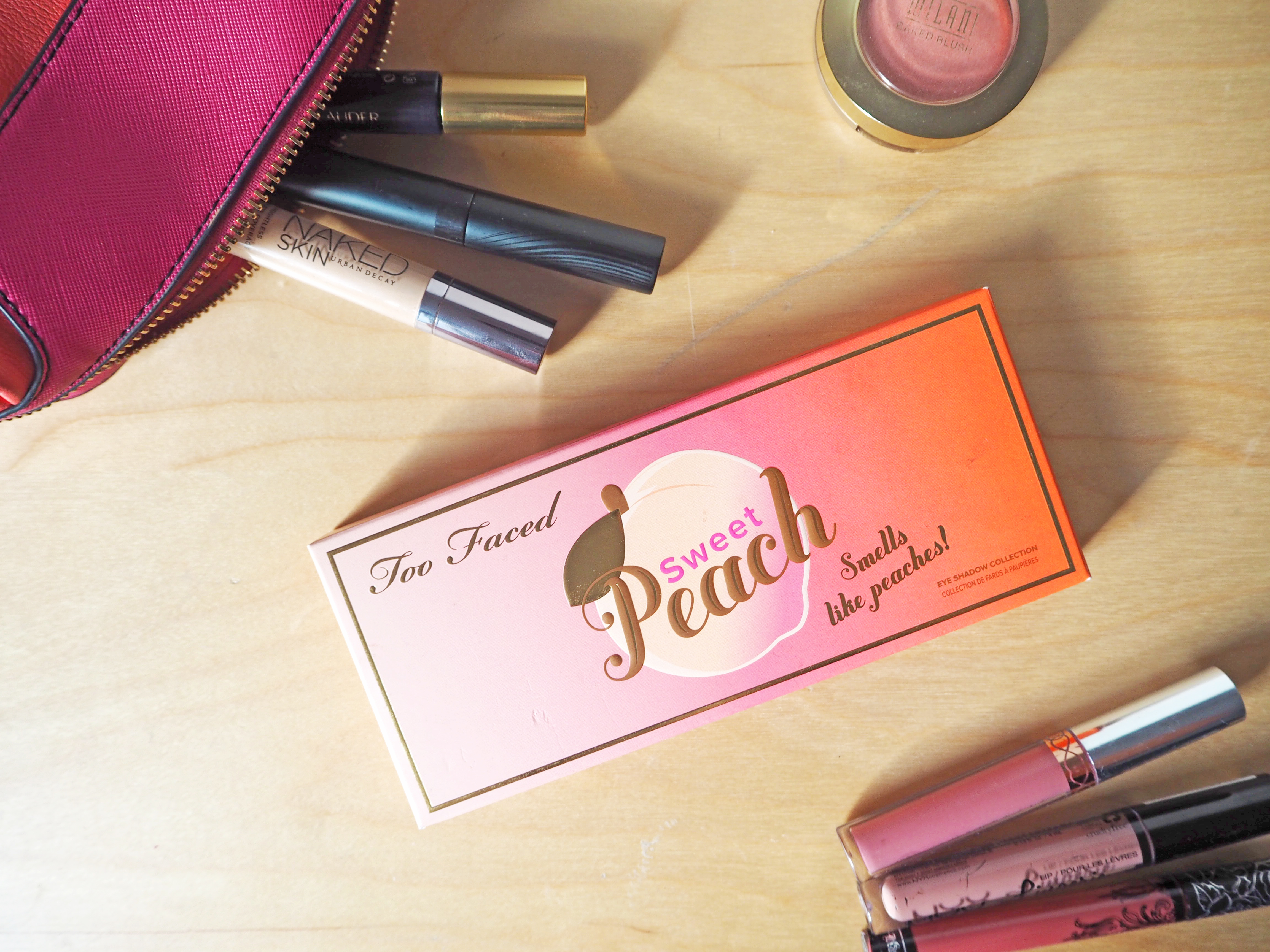 Too Faced Sweet Peach Palette Swatches and Review