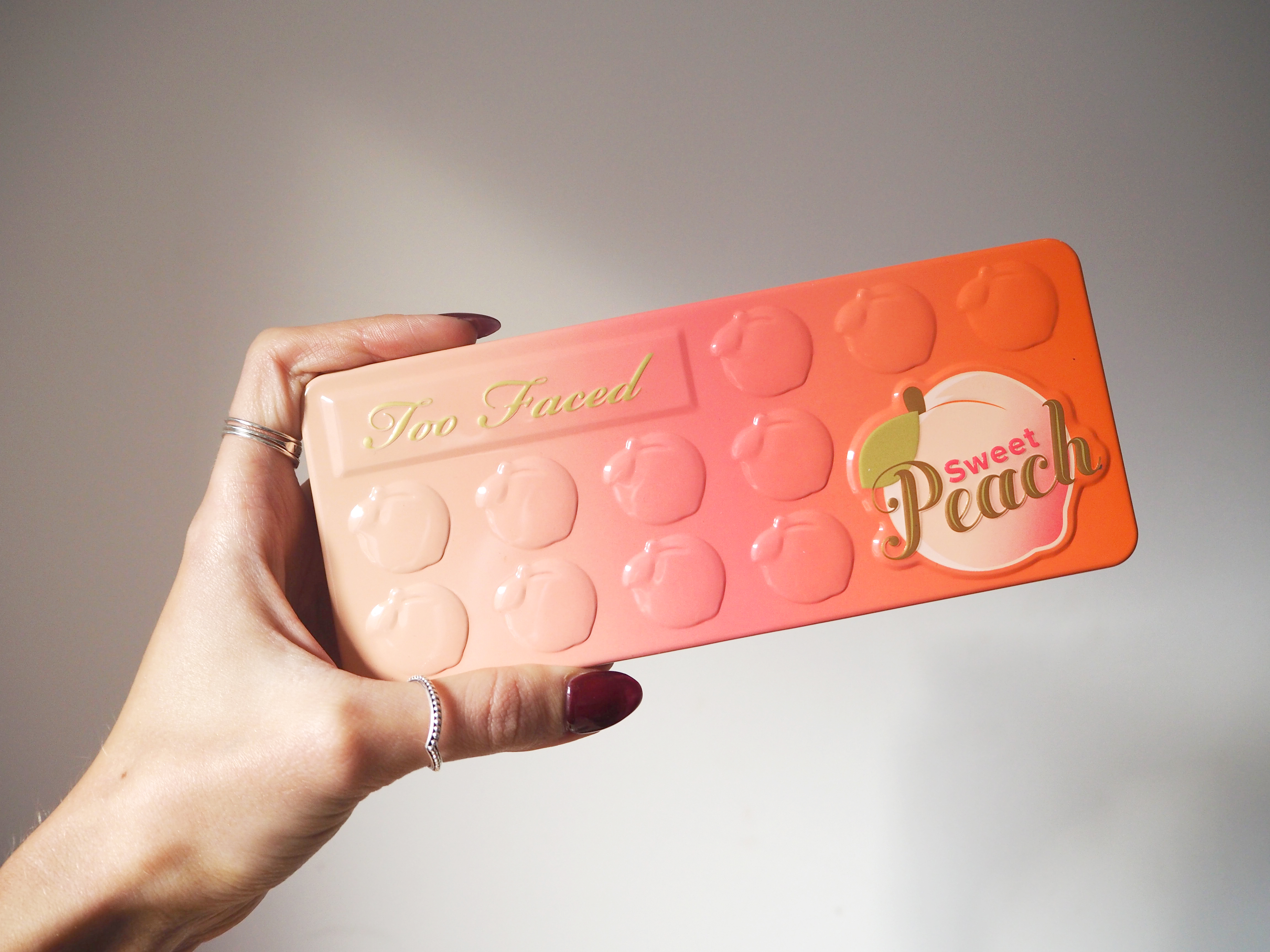 Too Faced Sweet Peach Palette Swatches and Review