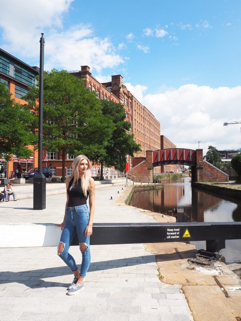 Manchester fashion blogger outfit post - Lasula Jeans and Topshop Bodysuit