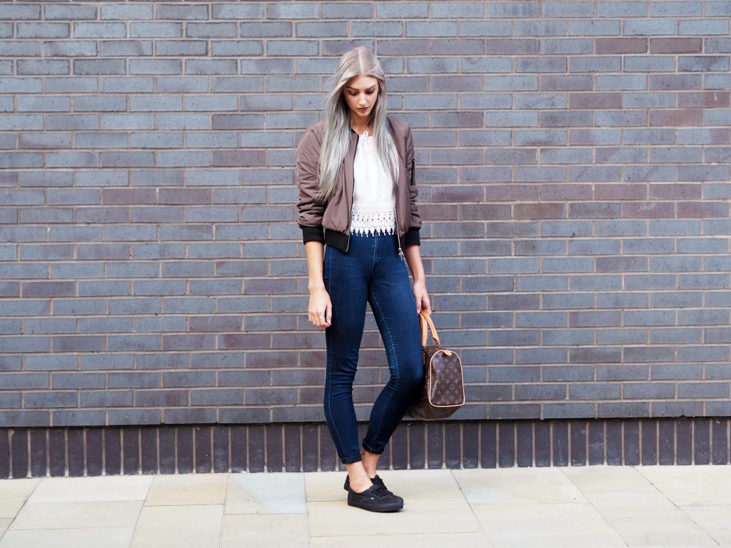 Laura Kate Lucas - Manchester Fashion and Lifestyle Blogger | Outfit Post featuring Boohoo Bomber Jacket