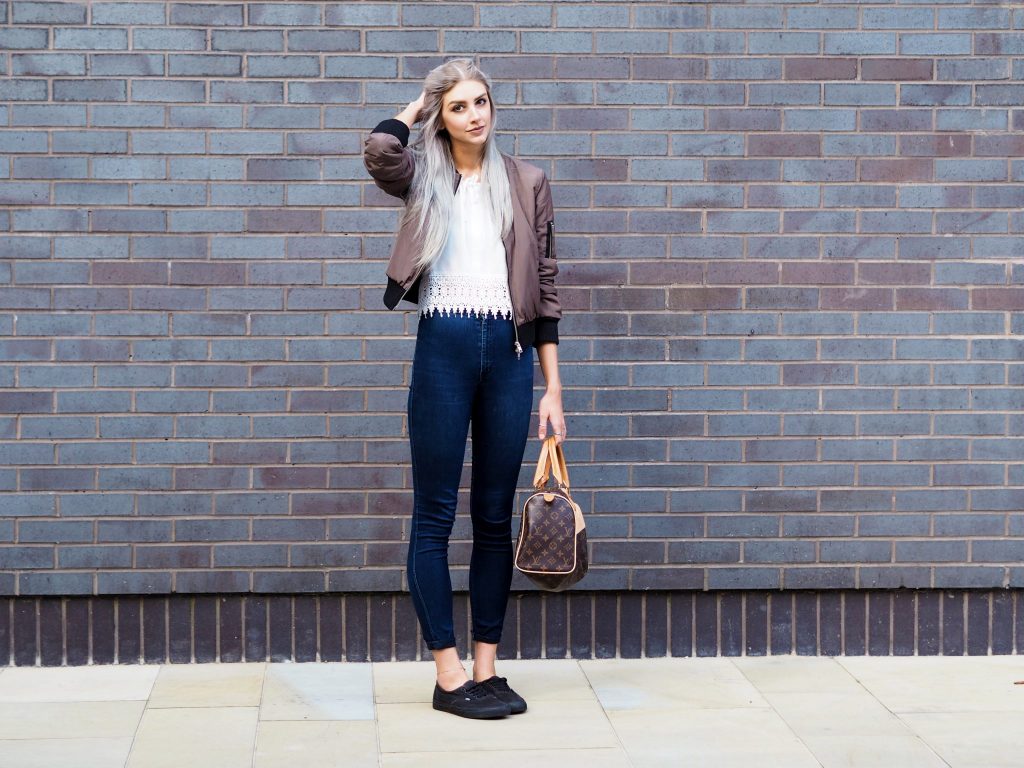 Laura Kate Lucas - Manchester Fashion and Lifestyle Blogger | Outfit Post featuring Boohoo Bomber Jacket