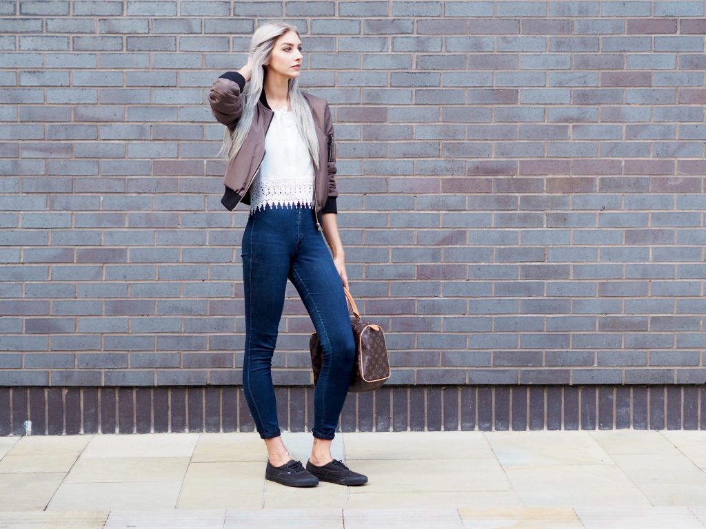 Laura Kate Lucas - Manchester Fashion and Lifestyle Blogger | Outfit Post featuring Boohoo Bomber Jacket