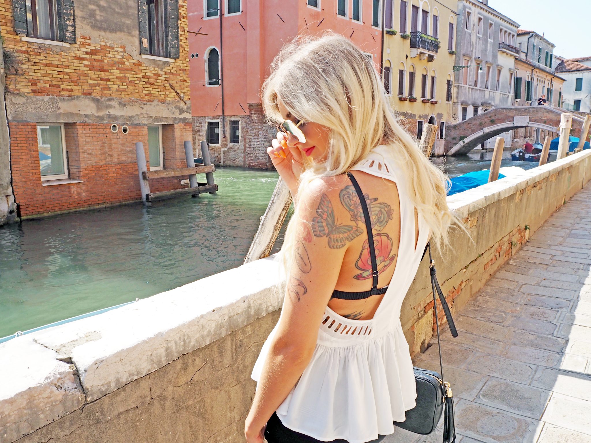 Laura Kate Lucas - Manchester Fashion, Travel and Lifestyle Blogger | Venice Outfit White Detail Top