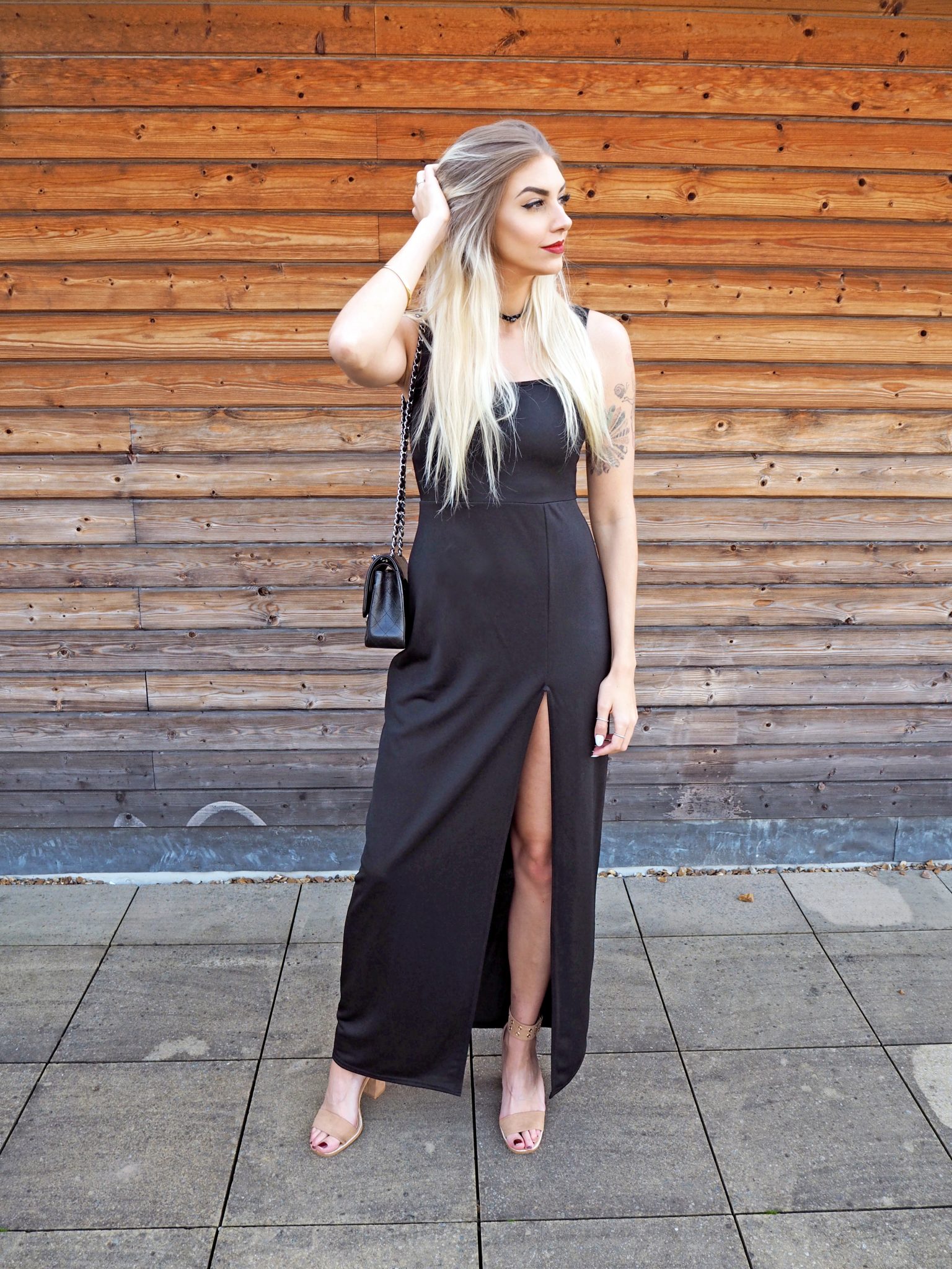 Plt black shop maxi dress