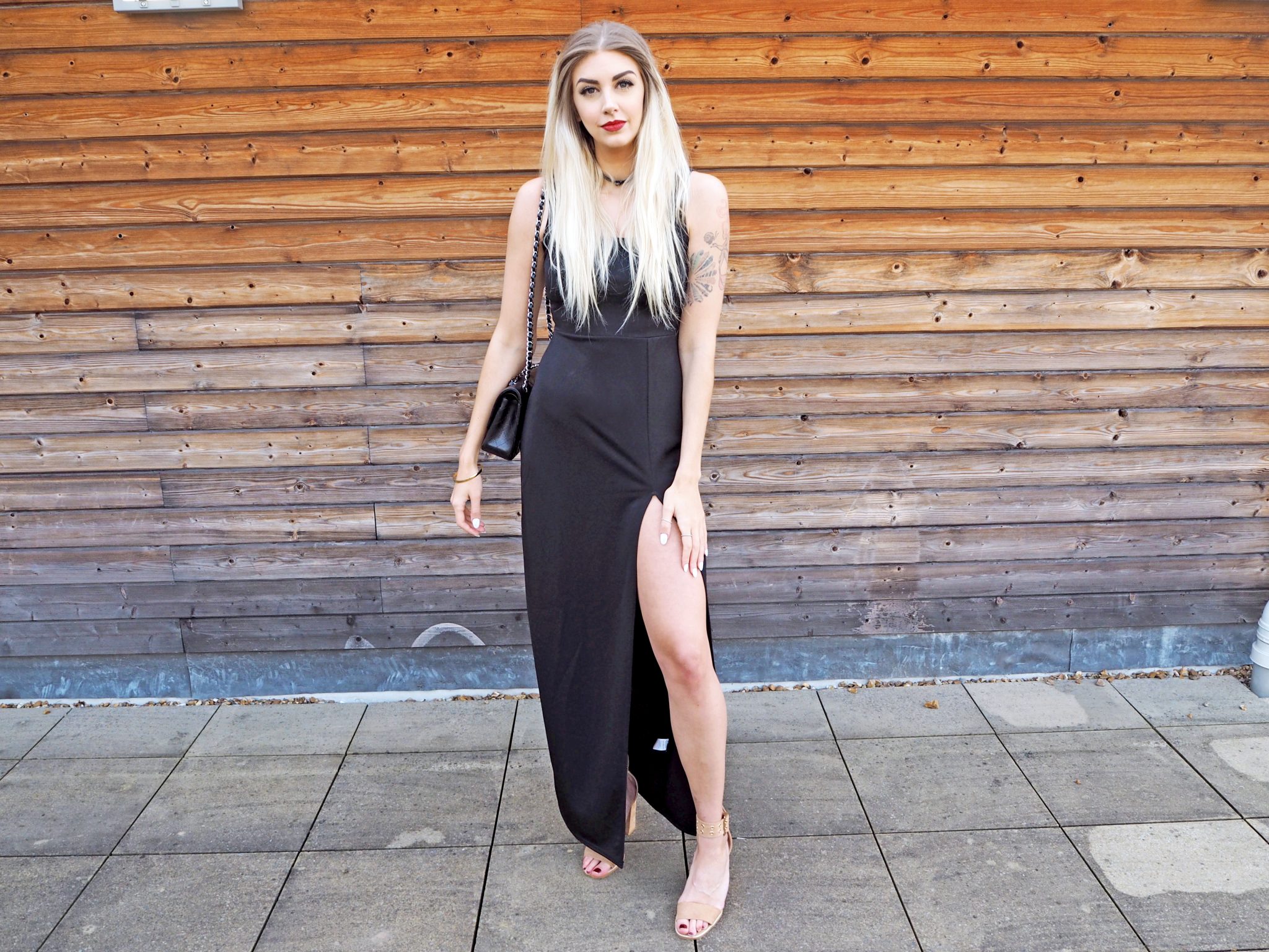 Plt black maxi store dress