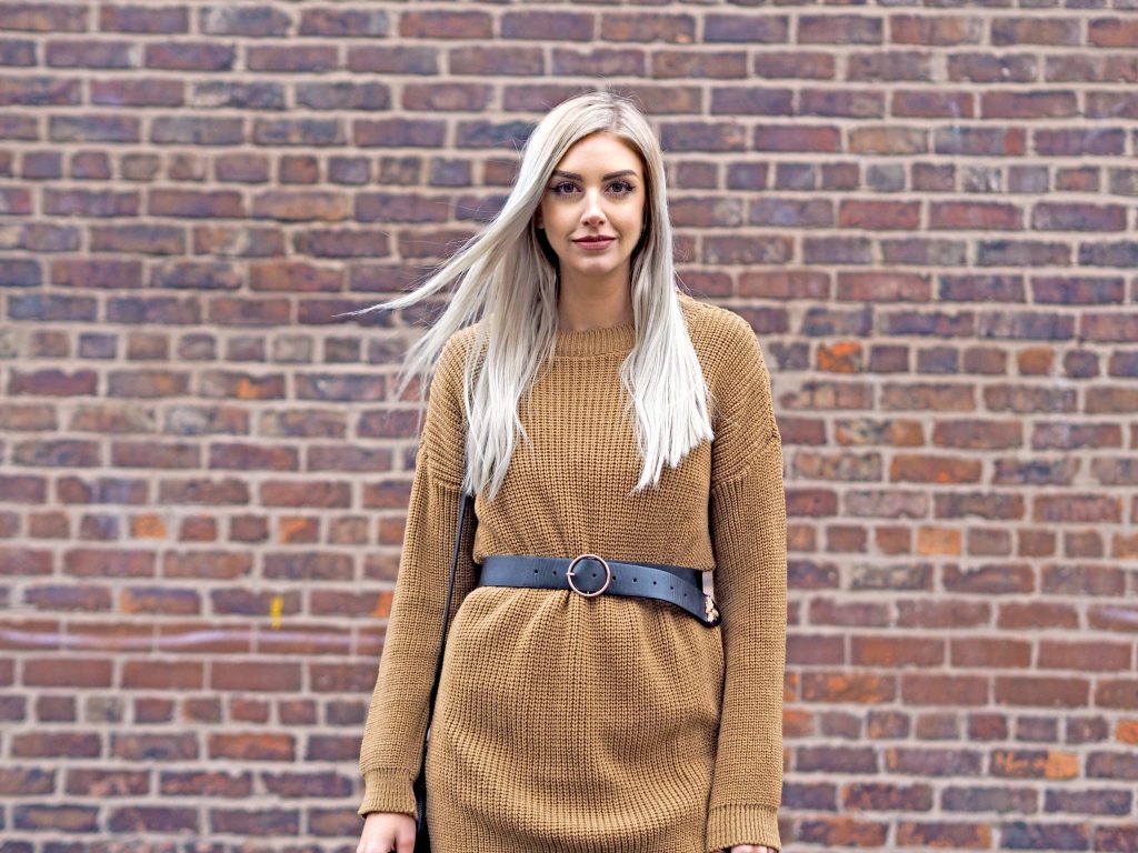 Laura Kate Lucas - Manchester Fashion, Style and Travel Blogger | Boohoo Collaboration - Styling Dresses for Winter - Camel Jumper Dress