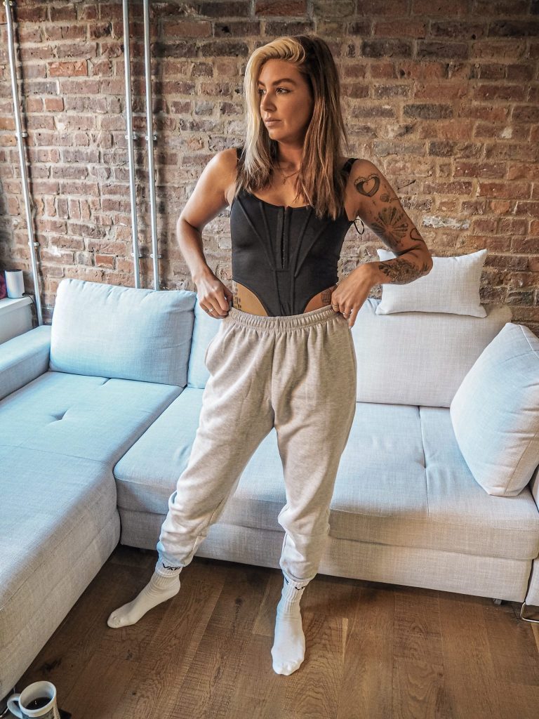 Laura Kate Lucas - Manchester Fasion, Lifestyle and Technology Blogger | Femme Luxe Finery Joggers and Corset Outfit
