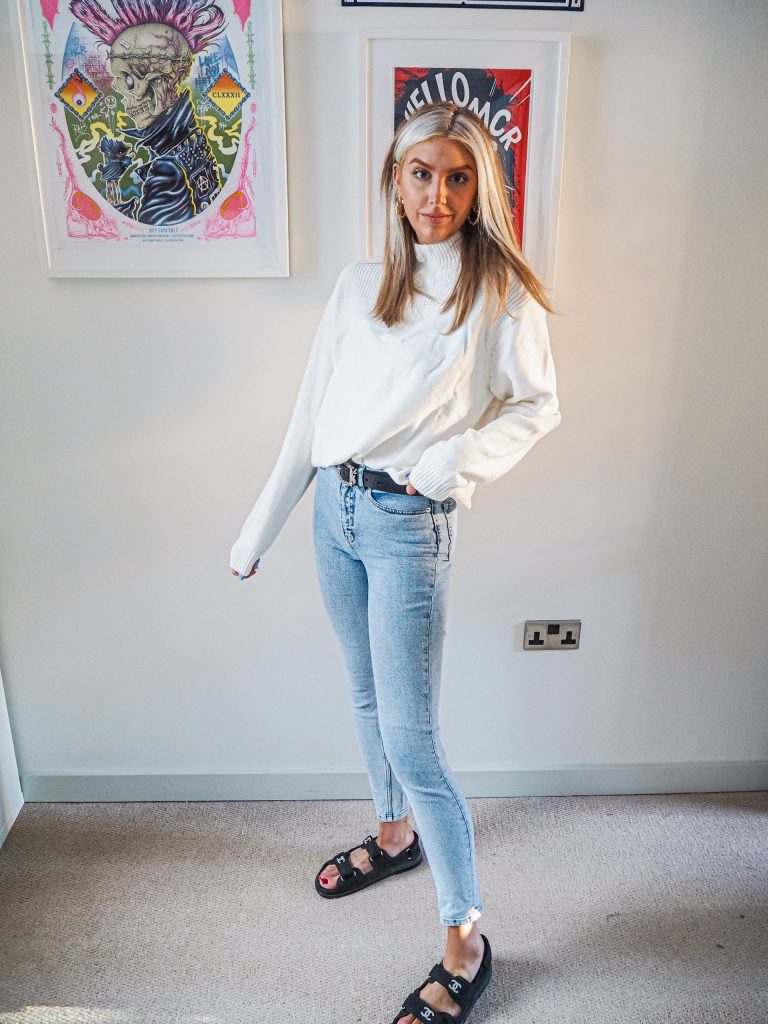 Laura Kate Lucas - Manchester Fashion, Lifestyle and Outfit Blogger | Everything5Pounds Spring Knit White Sweater