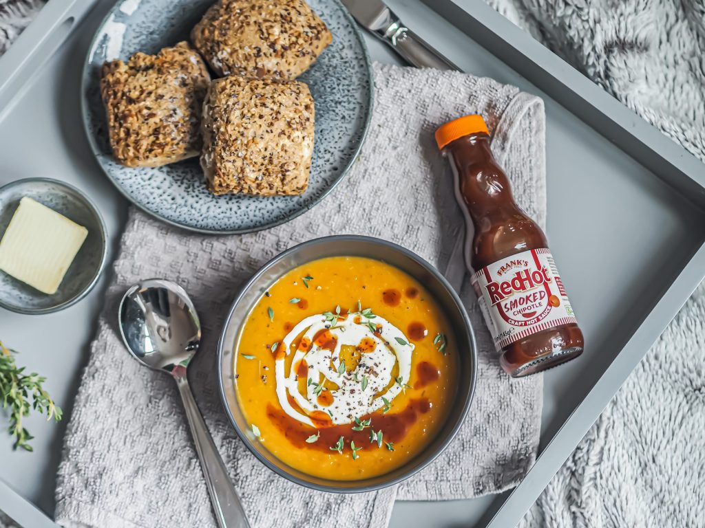 Laura Kate Lucas - Manchester Food, Fashion and Lifestyle Blogger | Frank's Hot Sauce - Butternut Squash Soup Recipe