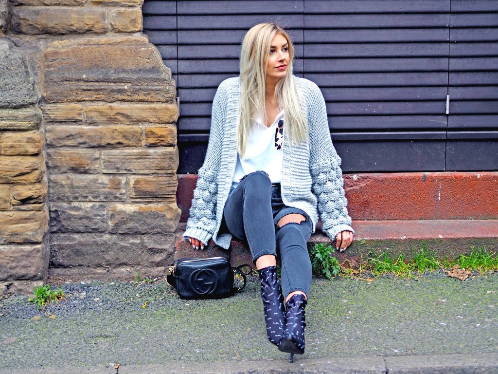 Laura Kate Lucas - Manchester Fashion, Lifestyle and Travel Blogger | Fredafunk Chunky Bobble Sleeve Cardigan and Leopard Pocket Shirt