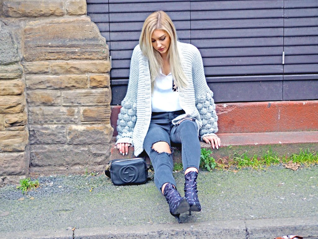 Laura Kate Lucas - Manchester Fashion, Lifestyle and Travel Blogger | Fredafunk Chunky Bobble Sleeve Cardigan and Leopard Pocket Shirt