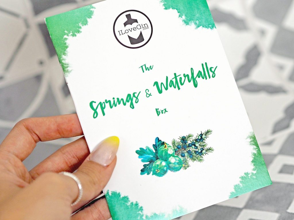 Laura Kate Lucas - Manchester Food, Fashion and Travel Blogger | I Love Gin Subscription Box - Springs and Waterfalls