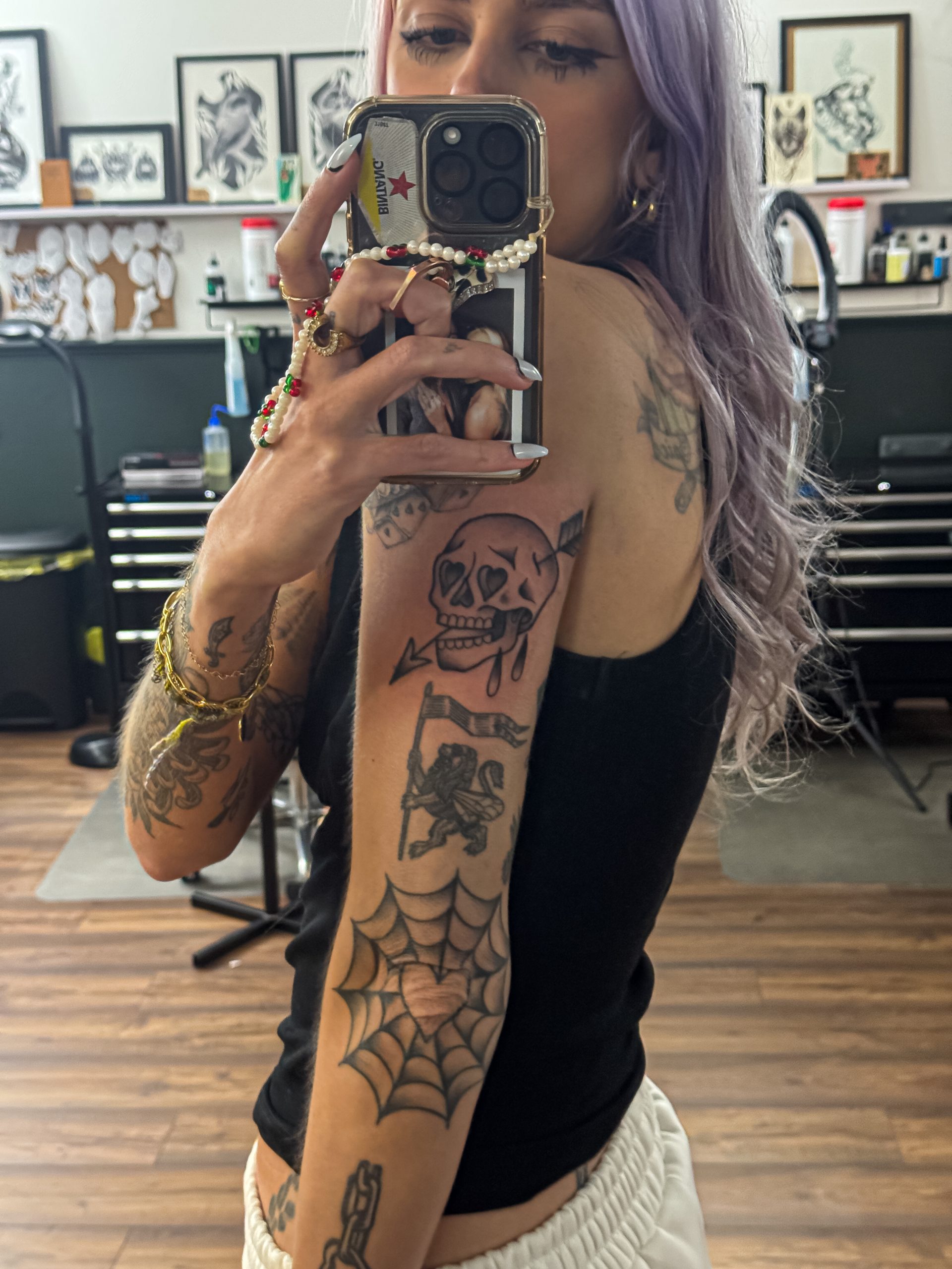 Laura Kate Lucas - Arm Fan Tattoo